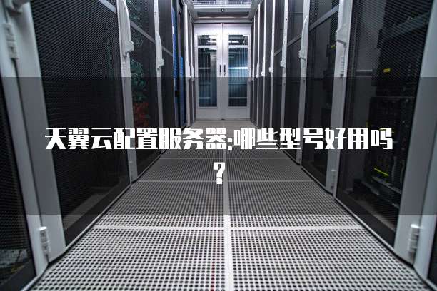 天翼云配置服务器:哪些型号好用吗?