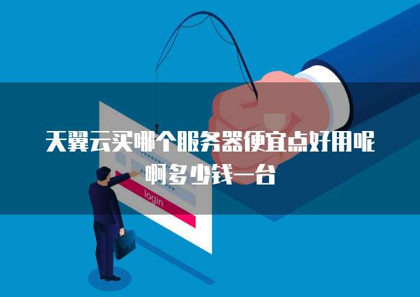 天翼云买哪个服务器便宜点好用呢啊多少钱一台