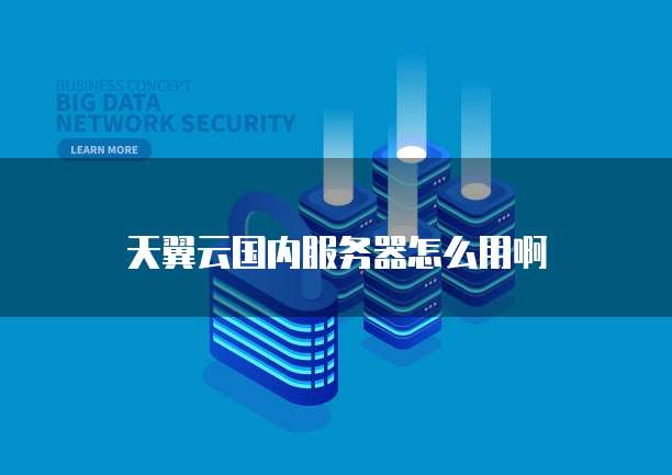 天翼云国内服务器怎么用啊