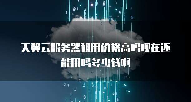 天翼云服务器租用价格高吗现在还能用吗多少钱啊