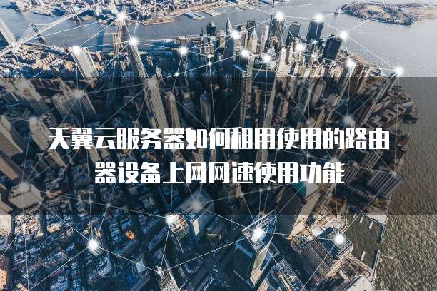天翼云服务器如何租用使用的路由器设备上网网速使用功能