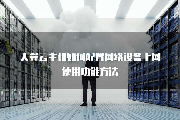 天翼云主机如何配置网络设备上网使用功能方法
