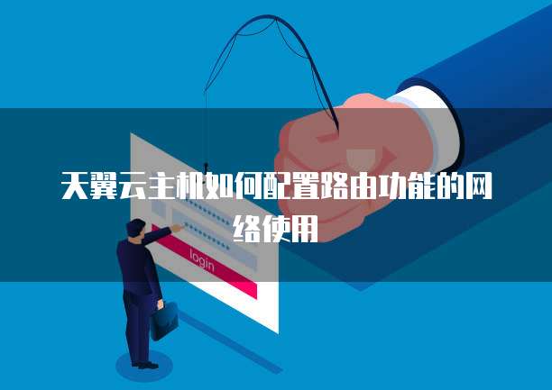 天翼云主机如何配置路由功能的网络使用