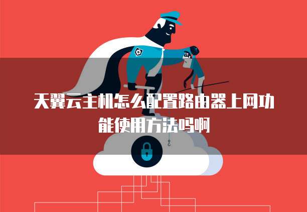 天翼云主机怎么配置路由器上网功能使用方法吗啊