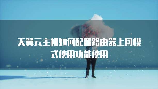 天翼云主机如何配置路由器上网模式使用功能使用