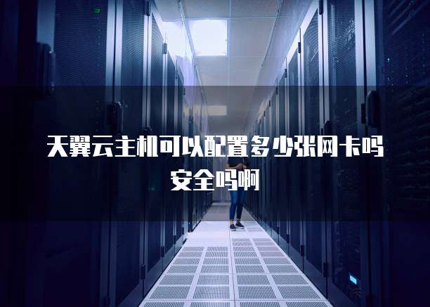 天翼云主机可以配置多少张网卡吗安全吗啊