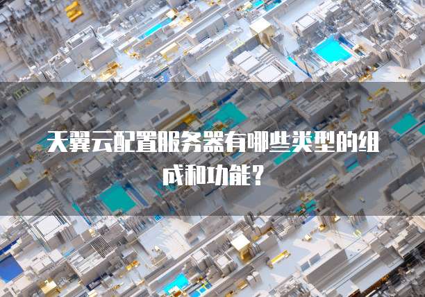 天翼云配置服务器有哪些类型的组成和功能？