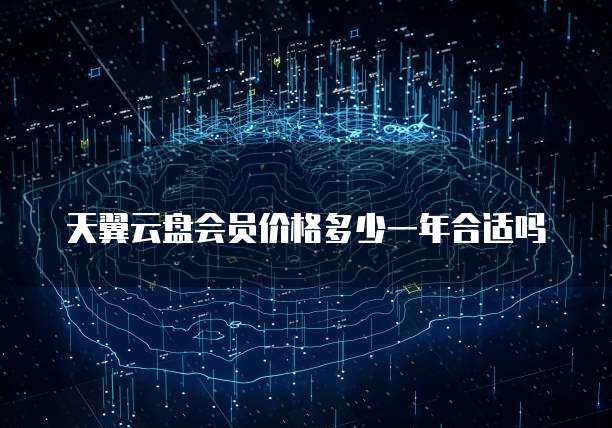 天翼云盘会员价格多少一年合适吗