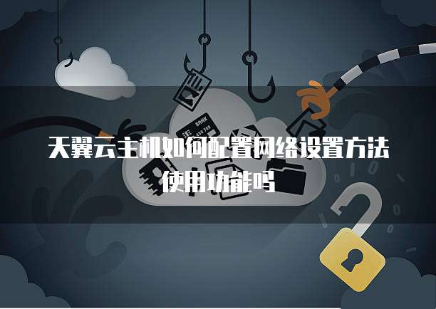 天翼云主机如何配置网络设置方法使用功能吗