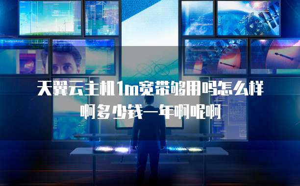 天翼云主机1m宽带够用吗怎么样啊多少钱一年啊呢啊