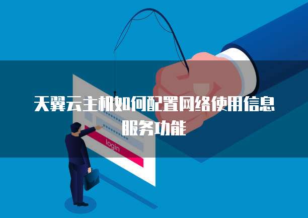 天翼云主机如何配置网络使用信息服务功能