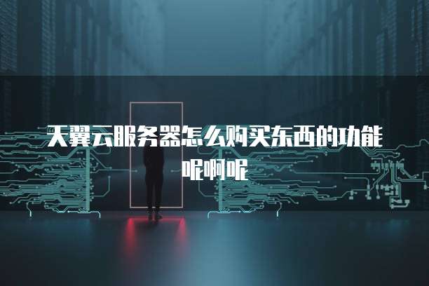 天翼云服务器怎么购买东西的功能呢啊呢