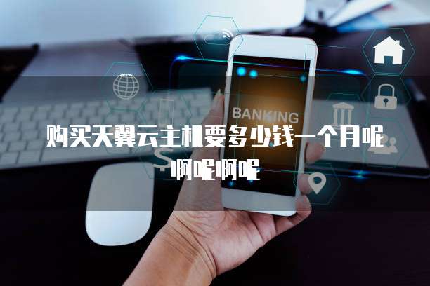 购买天翼云主机要多少钱一个月呢啊呢啊呢