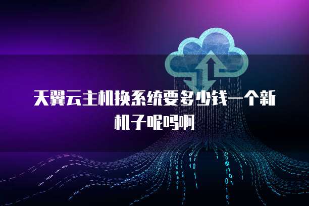 天翼云主机换系统要多少钱一个新机子呢吗啊