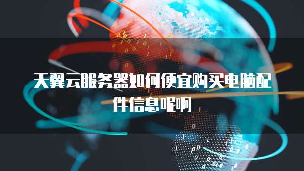 天翼云服务器如何便宜购买电脑配件信息呢啊