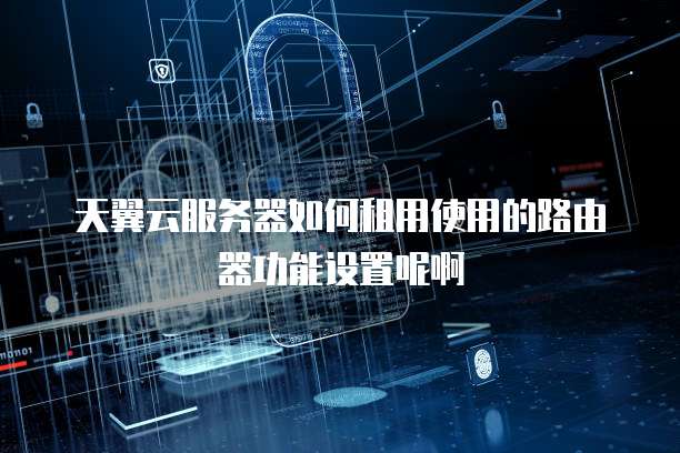 天翼云服务器如何租用使用的路由器功能设置呢啊