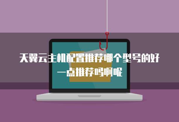 天翼云主机配置推荐哪个型号的好一点推荐吗啊呢