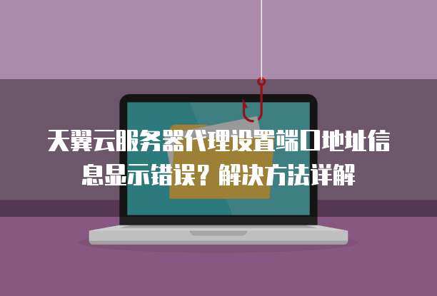 天翼云服务器代理设置端口地址信息显示错误?解决方法详解