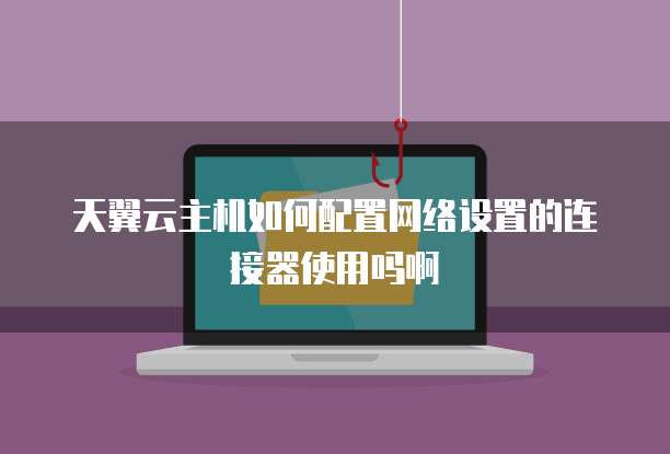 天翼云主机如何配置网络设置的连接器使用吗啊