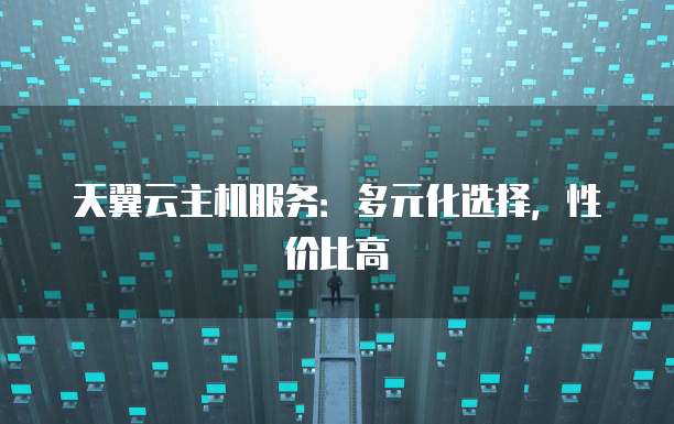 天翼云主机服务:多元化选择,性价比高