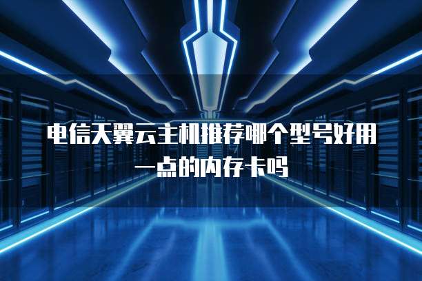 电信天翼云主机推荐哪个型号好用一点的内存卡吗