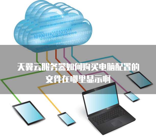 天翼云服务器如何购买电脑配置的文件在哪里显示啊