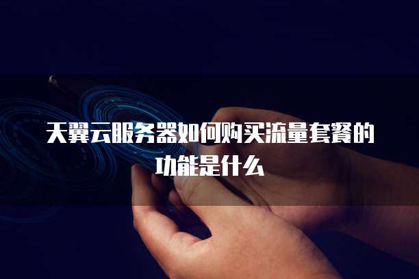 天翼云服务器如何购买流量套餐的功能是什么