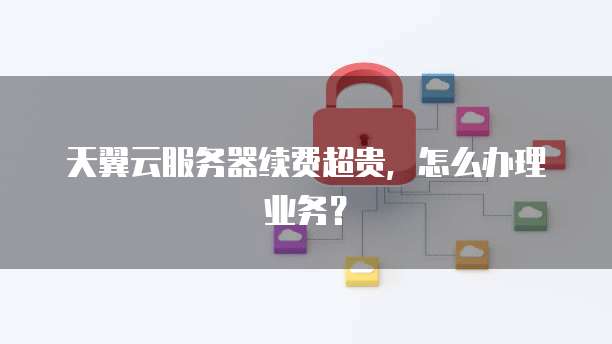 天翼云服务器续费超贵,怎么办理业务?