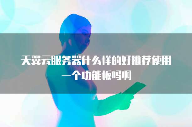 天翼云服务器什么样的好推荐使用一个功能板吗啊