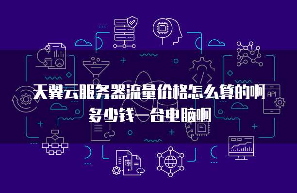 天翼云服务器流量价格怎么算的啊多少钱一台电脑啊