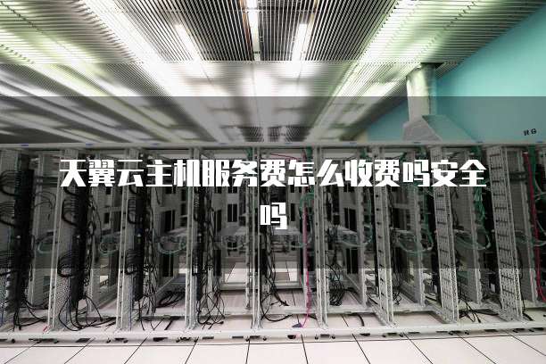 天翼云主机服务费怎么收费吗安全吗