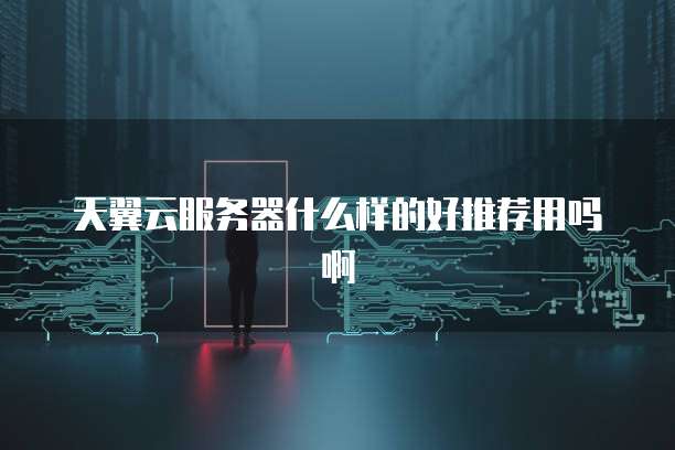 天翼云服务器什么样的好推荐用吗啊