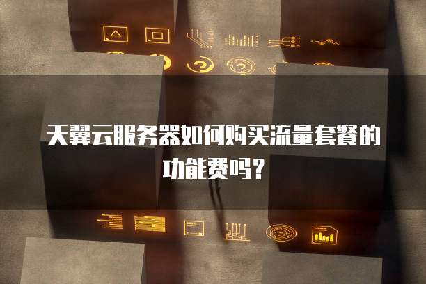 天翼云服务器如何购买流量套餐的功能费吗?