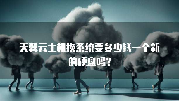 天翼云主机换系统要多少钱一个新的硬盘吗?