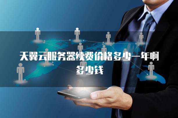 天翼云服务器续费价格多少一年啊多少钱