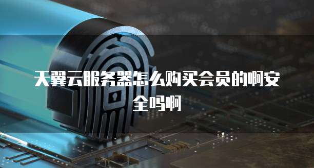 天翼云服务器怎么购买会员的啊安全吗啊