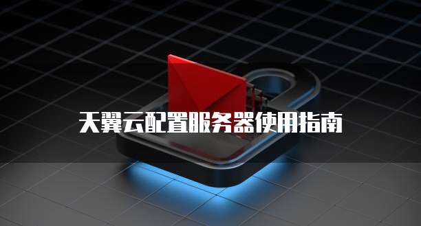 天翼云配置服务器使用指南