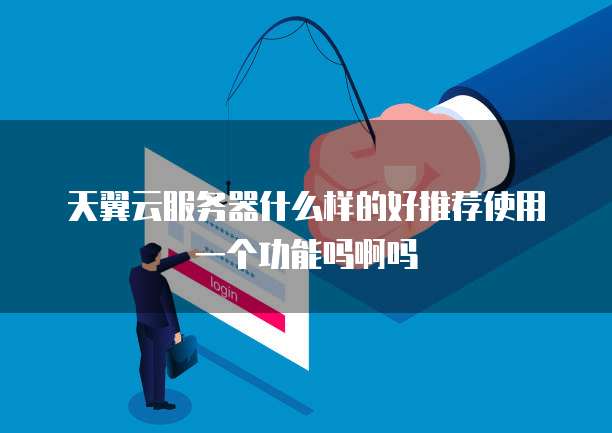天翼云服务器什么样的好推荐使用一个功能吗啊吗