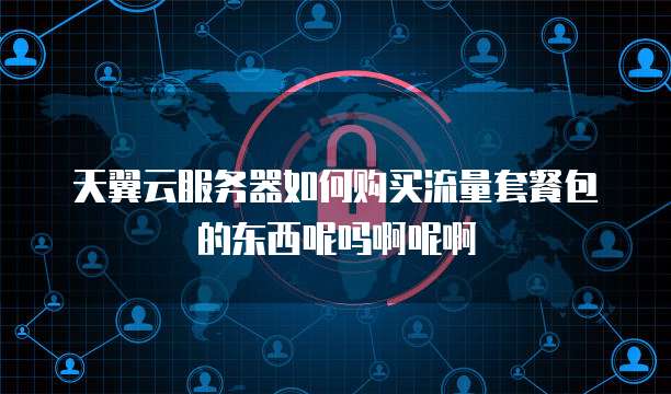 天翼云服务器如何购买流量套餐包的东西呢吗啊呢啊
