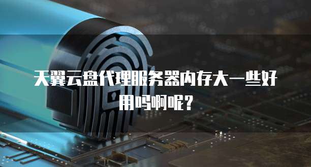 天翼云盘代理服务器内存大一些好用吗啊呢?