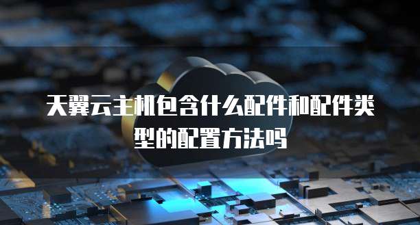 天翼云主机包含什么配件和配件类型的配置方法吗