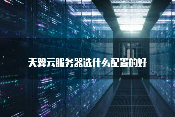 天翼云服务器选什么配置的好