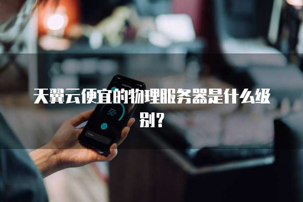 天翼云便宜的物理服务器是什么级别?