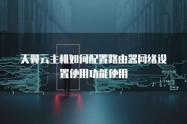 天翼云主机如何配置路由器网络设置使用功能使用