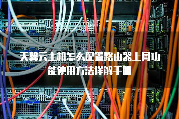 天翼云主机怎么配置路由器上网功能使用方法详解手册