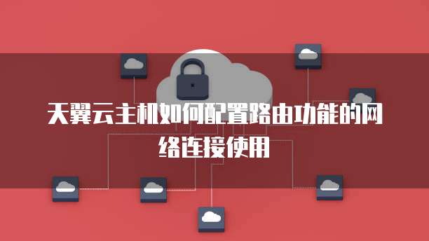 天翼云主机如何配置路由功能的网络连接使用