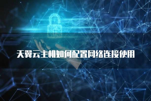 天翼云主机如何配置网络连接使用