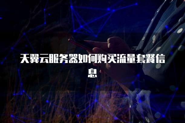 天翼云服务器如何购买流量套餐信息