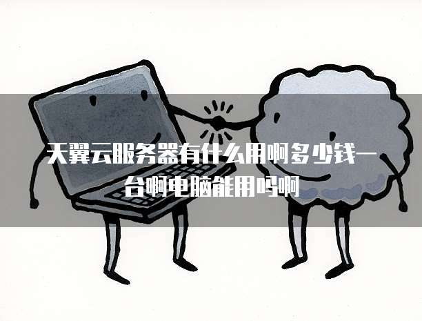 天翼云服务器有什么用啊多少钱一台啊电脑能用吗啊