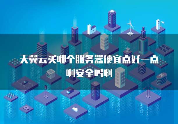 天翼云买哪个服务器便宜点好一点啊安全吗啊
